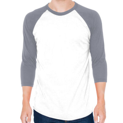 50/50 Raglan Three-Quarter Sleeve Tee Thumbnail