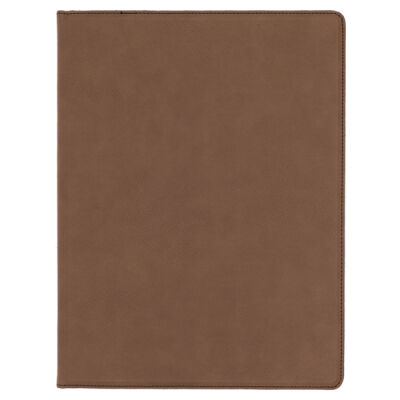 Brown Laserable Leatherette Portfolio with Notepad Thumbnail