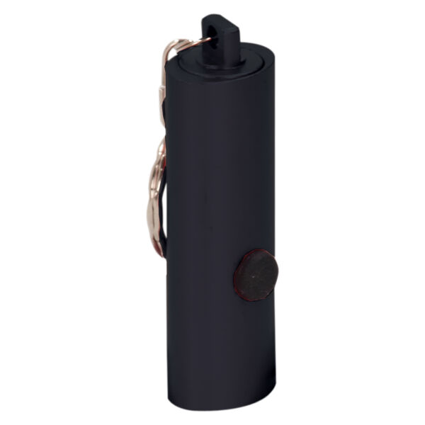 Black 3-LED Laserable Flashlight with Keychain  Thumbnail